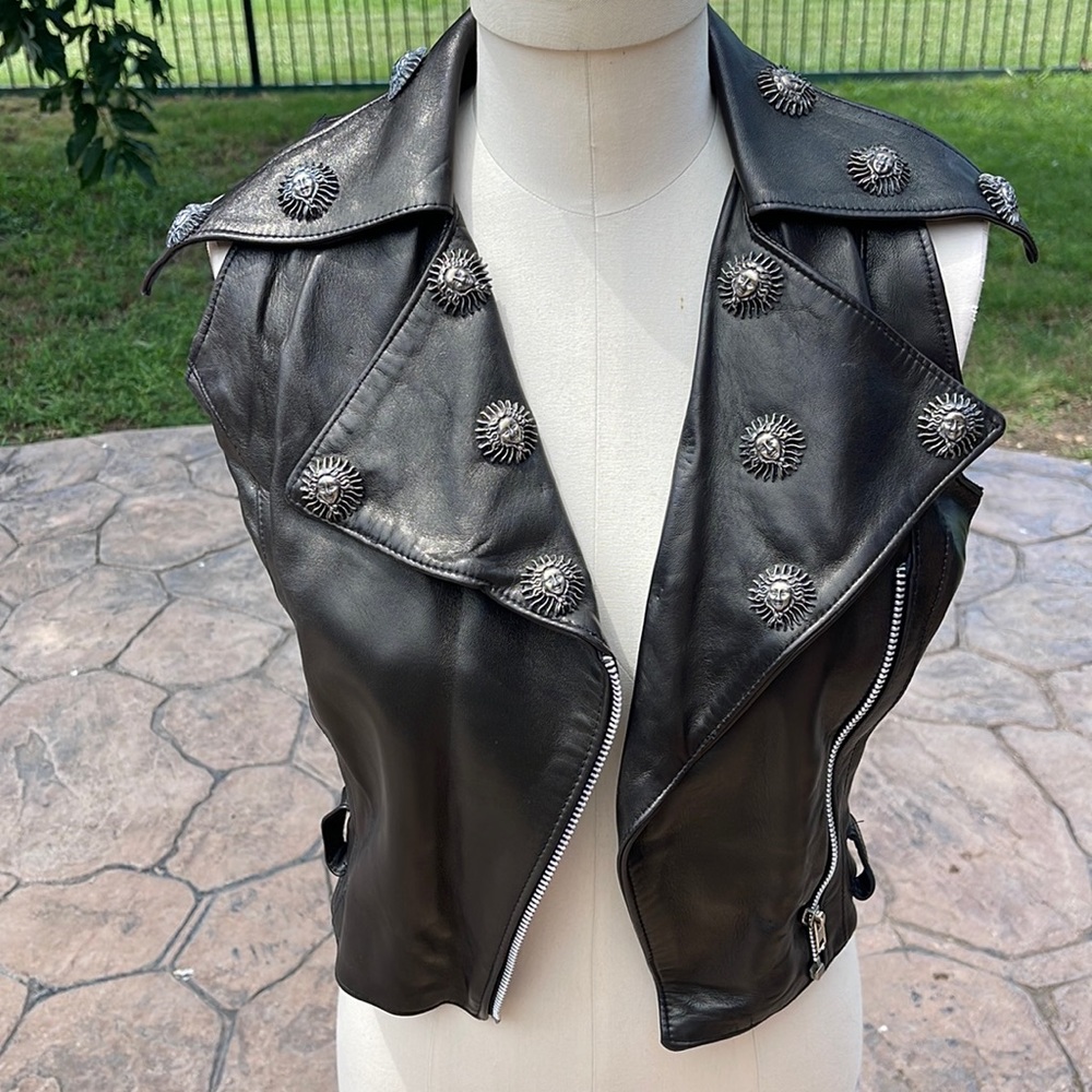 Vintage Pellennmo Paris Leather Vest